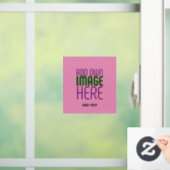 MODERNE BEWERKBARE CUTTE ROZE AFBEELDING TEKST SJO RAAMSTICKER (Huis)