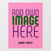 MODERNE BEWERKBARE CUTTE ROZE AFBEELDING TEKST SJO RAAMSTICKER (Vel)