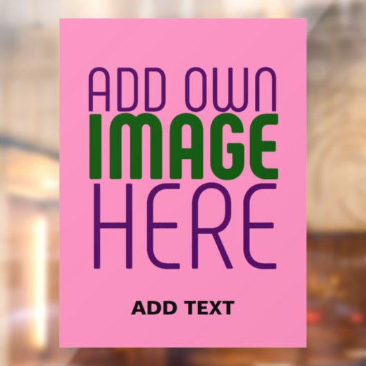 MODERNE BEWERKBARE CUTTE ROZE AFBEELDING TEKST SJO RAAMSTICKER (Vel 2)