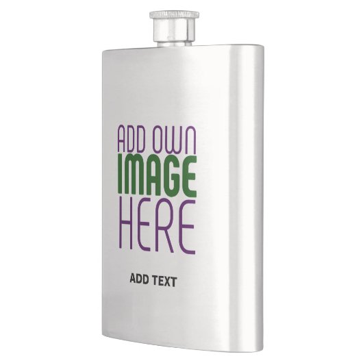 MODERNE BEWERKBARE EENVOUDIGE ASH AFBEELDING TEKST FLACON (Links)