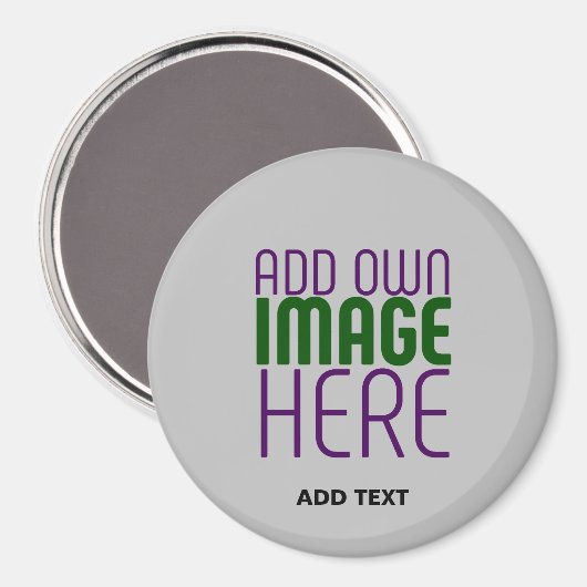 MODERNE BEWERKBARE EENVOUDIGE ASH AFBEELDING TEKST MAGNEET (Voorkant / Achterkant)