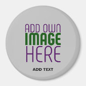 MODERNE BEWERKBARE EENVOUDIGE ASH AFBEELDING TEKST MAGNEET (Voorkant)