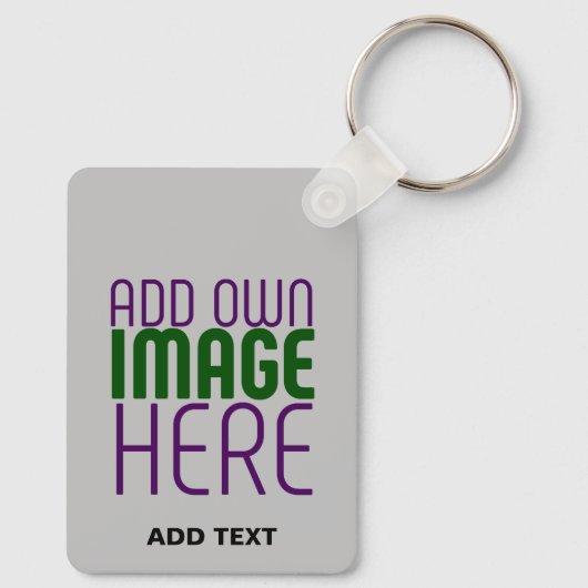 MODERNE BEWERKBARE EENVOUDIGE ASH AFBEELDING TEKST SLEUTELHANGER (Achterkant)