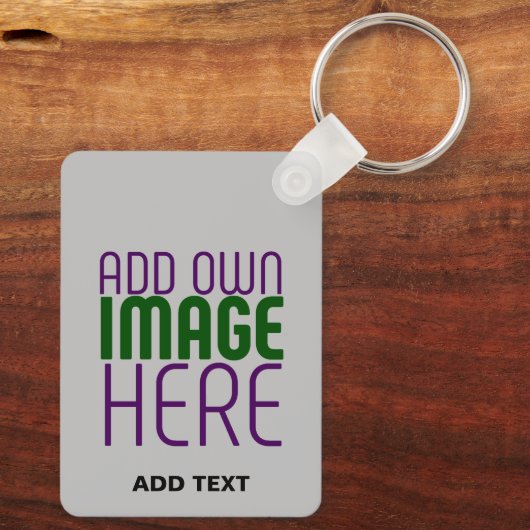 MODERNE BEWERKBARE EENVOUDIGE ASH AFBEELDING TEKST SLEUTELHANGER (Achterkant)