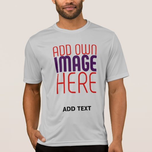MODERNE BEWERKBARE EENVOUDIGE ASH AFBEELDING TEKST T-SHIRT (Voorkant)