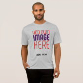 MODERNE BEWERKBARE EENVOUDIGE ASH AFBEELDING TEKST T-SHIRT (Voorkant volledig)