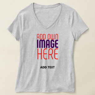 MODERNE BEWERKBARE EENVOUDIGE ASH AFBEELDING TEKST T-SHIRT