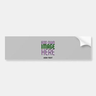 MODERNE BEWERKBARE EENVOUDIGE ASH-AFBEELDINGSTEKST BUMPERSTICKER