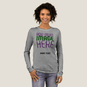 MODERNE BEWERKBARE EENVOUDIGE ASH-AFBEELDINGSTEKST Tri-Blend SHIRT (Voorkant)
