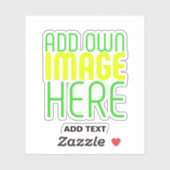 MODERNE BEWERKBARE EENVOUDIGE HELDERE AFBEELDING T STICKER (Vel)