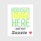 MODERNE BEWERKBARE EENVOUDIGE HELDERE AFBEELDING T STICKER (Vel)