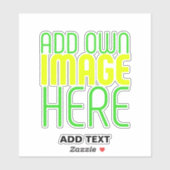 MODERNE BEWERKBARE EENVOUDIGE HELDERE AFBEELDING T STICKER (Vel)