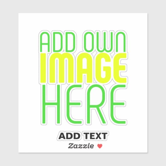 MODERNE BEWERKBARE EENVOUDIGE HELDERE AFBEELDING T STICKER (Vel)