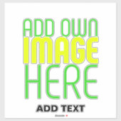 MODERNE BEWERKBARE EENVOUDIGE HELDERE AFBEELDING T STICKER (Vel)