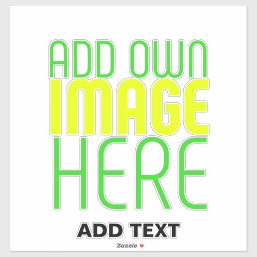 MODERNE BEWERKBARE EENVOUDIGE HELDERE AFBEELDING T STICKER (Vel)