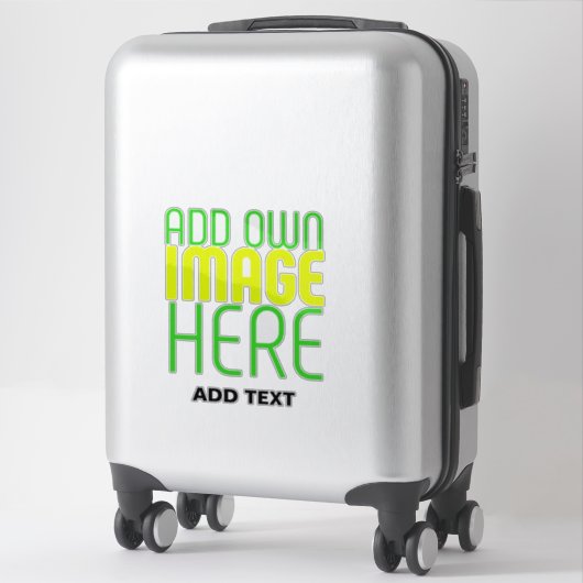 MODERNE BEWERKBARE EENVOUDIGE HELDERE AFBEELDING T STICKER (Koffer)