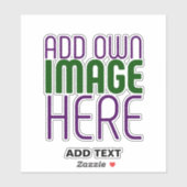 MODERNE BEWERKBARE EENVOUDIGE HELDERE AFBEELDING T STICKER (Vel)