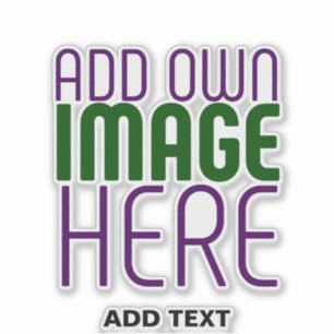 MODERNE BEWERKBARE EENVOUDIGE HELDERE AFBEELDING T STICKER