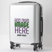 MODERNE BEWERKBARE EENVOUDIGE HELDERE AFBEELDING T STICKER (Koffer)