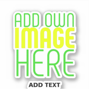 MODERNE BEWERKBARE EENVOUDIGE HELDERE AFBEELDING T STICKER