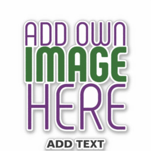 MODERNE BEWERKBARE EENVOUDIGE HELDERE AFBEELDING T STICKER
