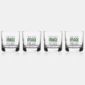 MODERNE BEWERKBARE EENVOUDIGE HELDERE AFBEELDING T WHISKY GLAS (Achterkant)