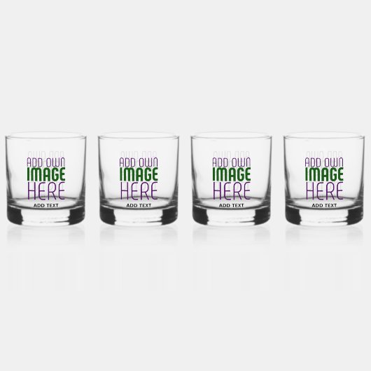 MODERNE BEWERKBARE EENVOUDIGE HELDERE AFBEELDING T WHISKY GLAS (Voorkant)