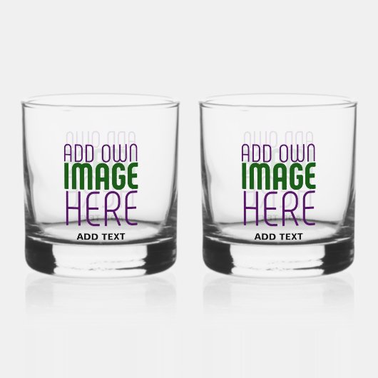 MODERNE BEWERKBARE EENVOUDIGE HELDERE AFBEELDING T WHISKY GLAS (Voorkant)