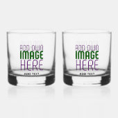 MODERNE BEWERKBARE EENVOUDIGE HELDERE AFBEELDING T WHISKY GLAS (Achterkant)