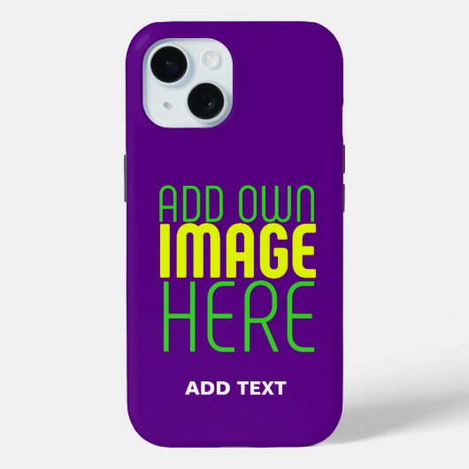 MODERNE BEWERKBARE EENVOUDIGE INDIGO AFBEELDING TE Case-Mate iPhone CASE (Achterkant)