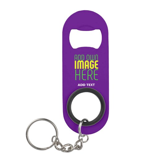 MODERNE BEWERKBARE EENVOUDIGE INDIGO AFBEELDING TE MINI FLESSENOPENER (Voorkant)