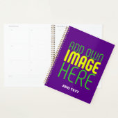 MODERNE BEWERKBARE EENVOUDIGE INDIGO AFBEELDING TE PLANNER (Display)