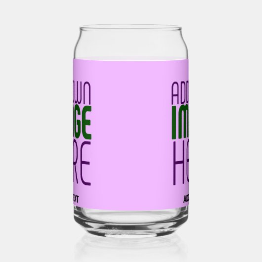 MODERNE BEWERKBARE EENVOUDIGE MAUVE AFBEELDING TEK BLIKVORM GLAS (Rechts)