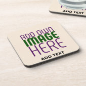 MODERNE BEWERKBARE EENVOUDIGE NATUURLIJKE AFBEELDI BIER ONDERZETTER (Linkerzijde)