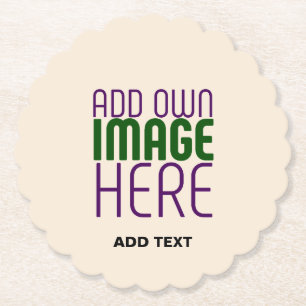 MODERNE BEWERKBARE EENVOUDIGE NATUURLIJKE AFBEELDI KARTONNEN ONDERZETTERS