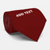 MODERNE BEWERKBARE EENVOUDIGE OXBLOOD AFBEELDING T STROPDAS (Opgerold)