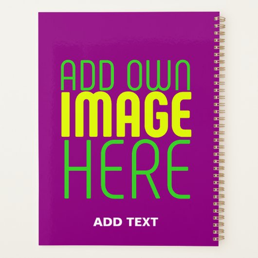 MODERNE BEWERKBARE EENVOUDIGE PAARSE AFBEELDING TE PLANNER (Achterkant)