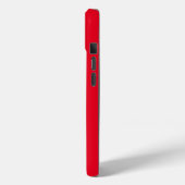 MODERNE BEWERKBARE EENVOUDIGE RODE AFBEELDING TEKS Case-Mate iPhone CASE (Achterkant / Links)
