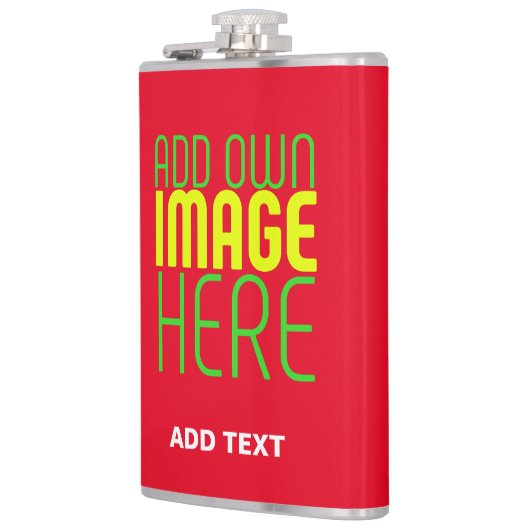 MODERNE BEWERKBARE EENVOUDIGE RODE AFBEELDING TEKS HEUPFLES (Links)