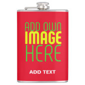 MODERNE BEWERKBARE EENVOUDIGE RODE AFBEELDING TEKS HEUPFLES (Voorkant)