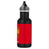 MODERNE BEWERKBARE EENVOUDIGE RODE AFBEELDING TEKS WATERFLES  (Rechts)