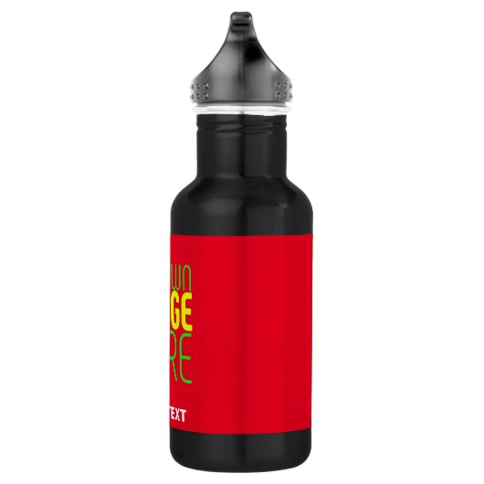 MODERNE BEWERKBARE EENVOUDIGE RODE AFBEELDING TEKS WATERFLES  (Rechts)