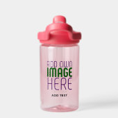 MODERNE BEWERKBARE EENVOUDIGE ROZE AFBEELDING TEKS WATERFLES (Achterkant)