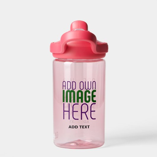 MODERNE BEWERKBARE EENVOUDIGE ROZE AFBEELDING TEKS WATERFLES (Achterkant)