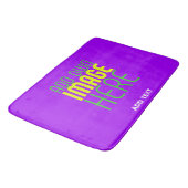 MODERNE BEWERKBARE EENVOUDIGE VIOLETTE AFBEELDING  BADMAT (Gekanteld)