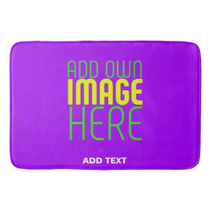 MODERNE BEWERKBARE EENVOUDIGE VIOLETTE AFBEELDING BADMAT