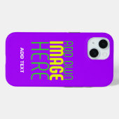 MODERNE BEWERKBARE EENVOUDIGE VIOLETTE AFBEELDING  Case-Mate iPhone CASE (Achterkant (horizontaal))