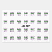 MODERNE BEWERKBARE EENVOUDIGE WITTE AFBEELDING TEK INPAKPAPIER VEL (Voorkant 2)