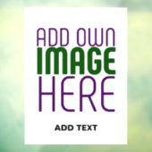 MODERNE BEWERKBARE EENVOUDIGE WITTE AFBEELDING TEK RAAMSTICKER (Vel 3)