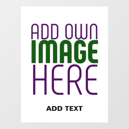 MODERNE BEWERKBARE EENVOUDIGE WITTE AFBEELDING TEK RAAMSTICKER (Vel)